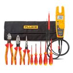 Kit-Alicate-Amperimetro-T6-1000---Jogo-de-Ferramentas-Isoladas-8-Pecas-Fluke-IBT6K-ANT-Ferramentas