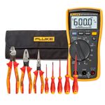 Kit-Multimetro-117---Jogo-de-Ferramentas-Isoladas-8-Pecas-Fluke-IB117K-ANT-Ferramentas