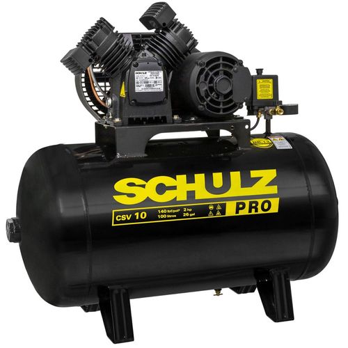 Compressor de Ar Pistão Trifásico 10 Pés 100L Schulz CSV 10/100 PRO