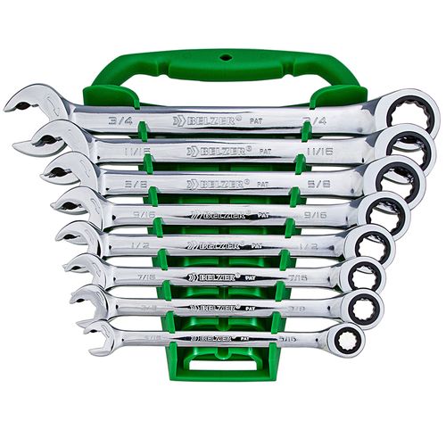 Jogo de Chave Combinada Speedy Com Catraca 5/16 a 3/4” Belzer 8 Peças 85599BJ