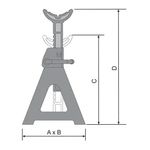 Cavalete-Mecanico-2T-Bovenau-CT2000-ANT-Ferramentas