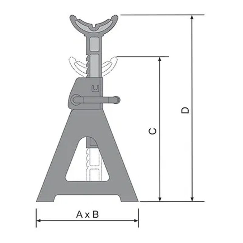 Cavalete-Mecanico-2T-Bovenau-CT2000-ANT-Ferramentas