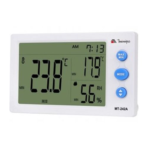 Relógio Termo- Higrômetro Interno  -10 °C a 50° C Minipa MT-242A