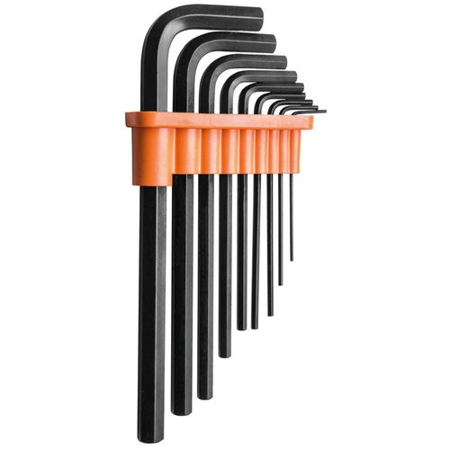 Jogo de Chave Hexagonal Longa 1,5 a 10mm Tramontina Pro 9 Peças