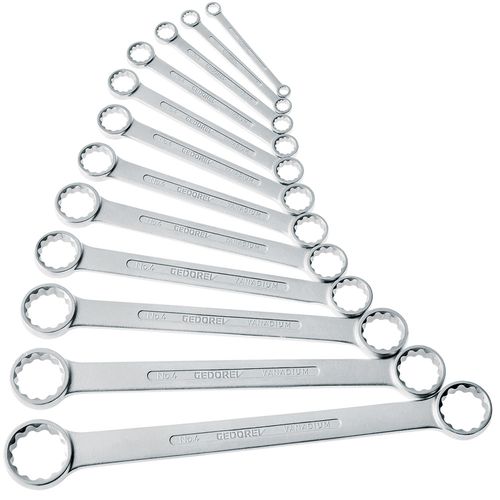 Jogo de Chave Estrela Plana 6 a 32mm Gedore 12 Peças