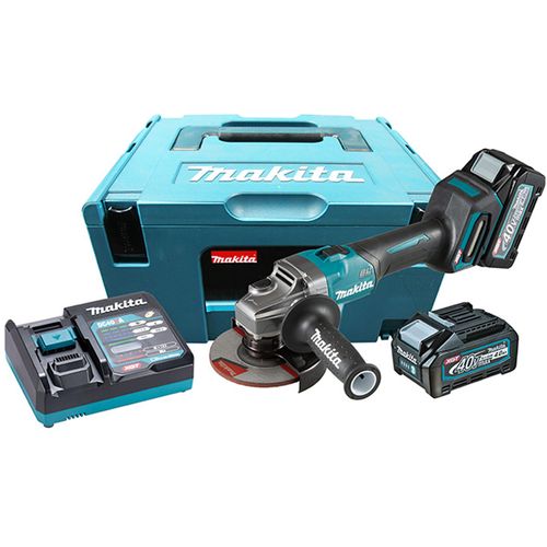 Esmerilhadeira Angular 125mm XGT a Bateria 40V 4.0Ah Makita GA008GM201