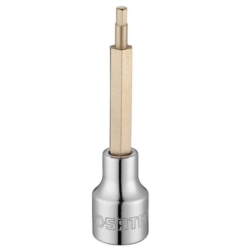 Soquete Bit Longa Hexagonal 1/2"x100mmx4mm ST25201SC
