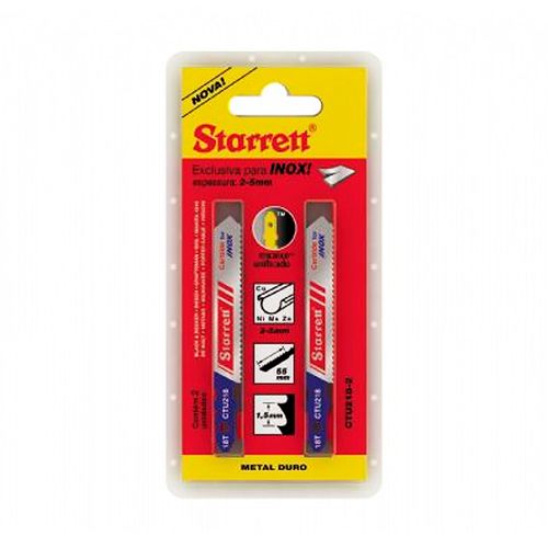Lâmina de Serra Tico-Tico de Metal com Encaixe Unificado 1,3mm Starrett CTU224-2