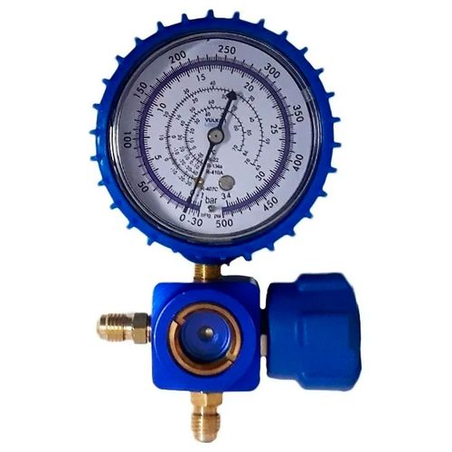 Manifold de 1 Via de Baixa com Visor De Liquido Gases R410 R407c R134a R22 VLCT 466 G Vulkan