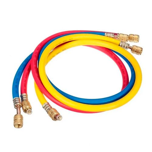 Jogo de Mangueira 1,50m 1/4" SAE Gases R12/R22 /R134A/R-404A/R-407C Eco Tools ET336RYB-S