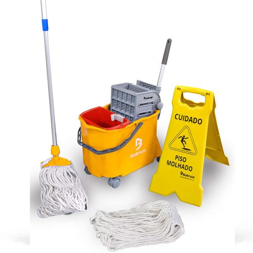 Kit Limpeza Completo Doblô 20 Flex Amarelo Bralimpia KT20FAM