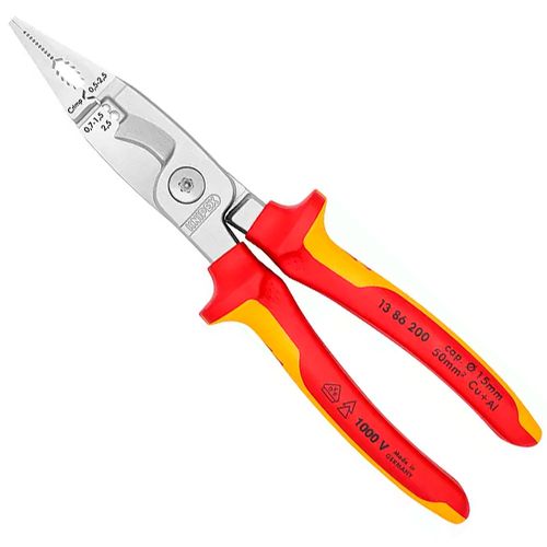 Alicate Isolado para Instalação Elétrica VDE Knipex 13 86 200
