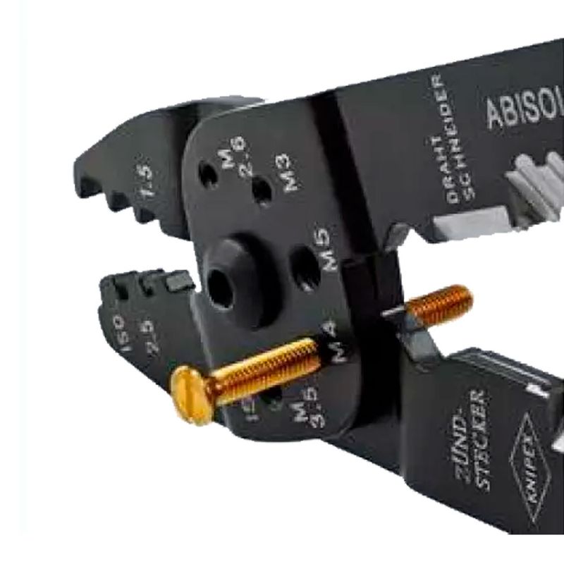 AlicatePrensaTerminalManual05a60mmIsoladaKnipex9722240ANTFERRAMENTAS