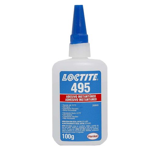 Adesivo Instantâneo Cianoacrilato 100g Loctite 495