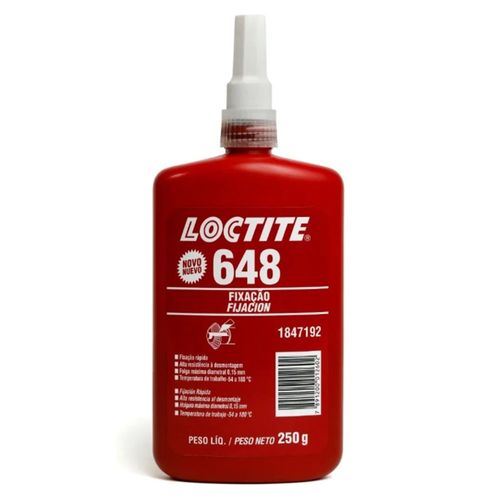 Adesivo Fixação Cilíndrica Anaeróbico Verde 250g Loctite 648