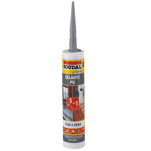 Selante Adesivo PU Uso Geral 450g Cinza Soudal 154680