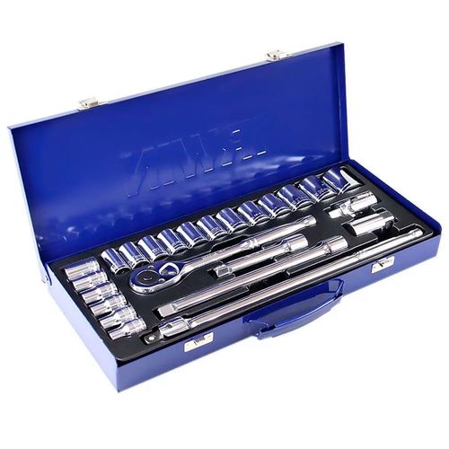 Jogo de Soquete Sextavado 1/2" 10 a 32mm 24 Peças Irwin 1884967