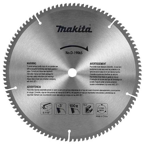 Disco de Corte Serra Circular 190mm 72 Dentes Makita B-19065