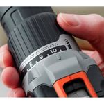 ParafusadeiraFuradeiradeImpactoaBateria20V38BlackDeckerBCD704C1ANTFerramentas