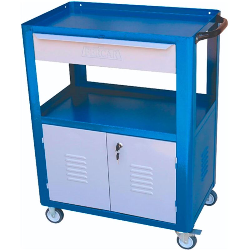 Carrinho-para-Mecanico-Semi-aberto-com-1-Gaveta-Fercar-64--ANT-Ferramentas