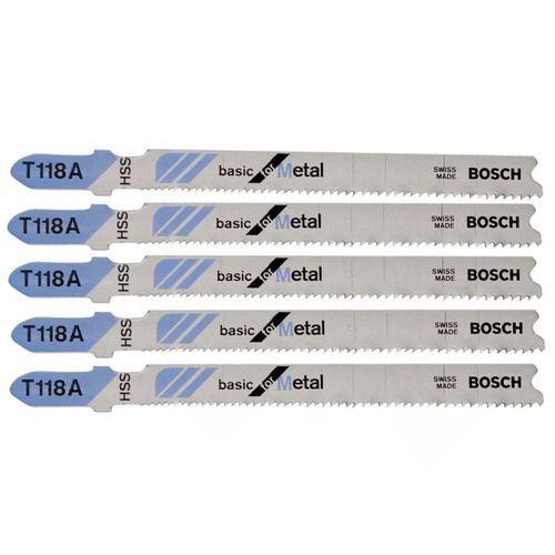 Jogo de Lâminas de Tico Tico 5 Peças Bosch T118A