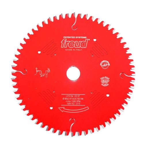 Disco de Serra Circular 60 Dentes 185X2,4X60Z  Freud F03FS07261