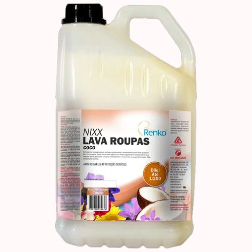 Lava Roupas de Coco Concentrado 5 Litros Renko NXLRCX