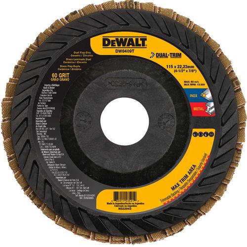 Disco Flap Dual-Trim 4.1/2"x7/8" G60 Dewalt DW8409T