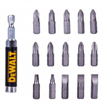Jogo-de-Bits-com-Guia-Magnetica-16-Pecas-Dewalt-DW2053-ANT-Ferramentas