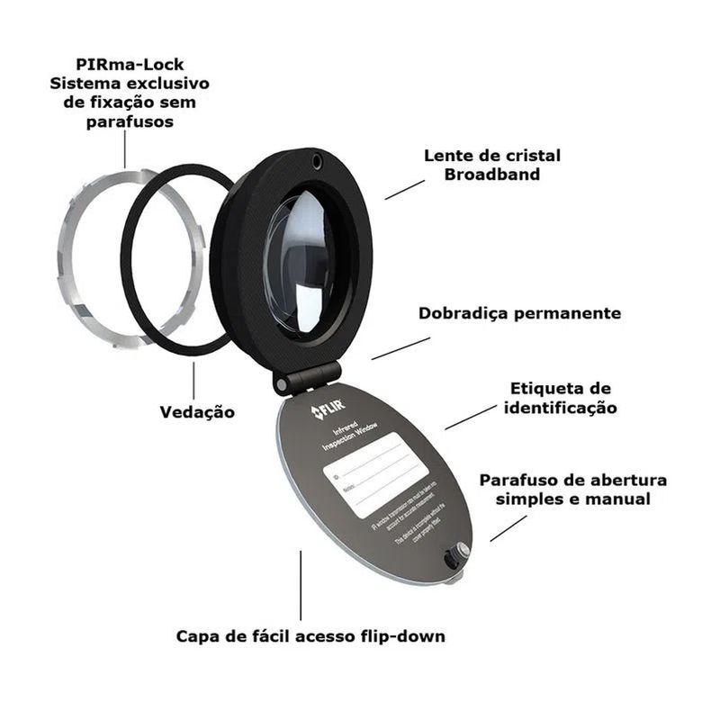 Janela-de-Inspecao-Fluoreto-de-Calcio-em-Aluminio-50mm-2--Flir-IRW-2C-ANT-Ferramentas