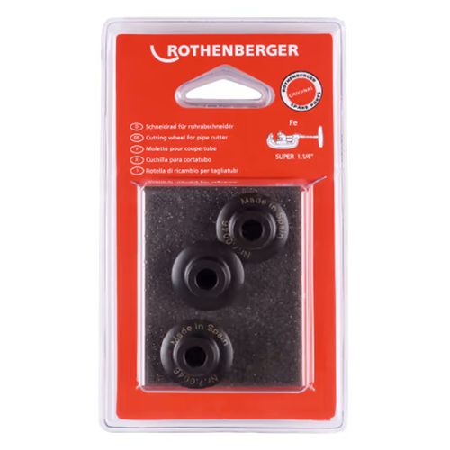 Lâmina para Corta Tubo de Aço 1/8" a 1.1/4" 3 Peças Rothenberger 70046D