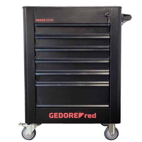Carrinho de Ferramentas 6 Gavetas Black Edition Gedore Red  3301666