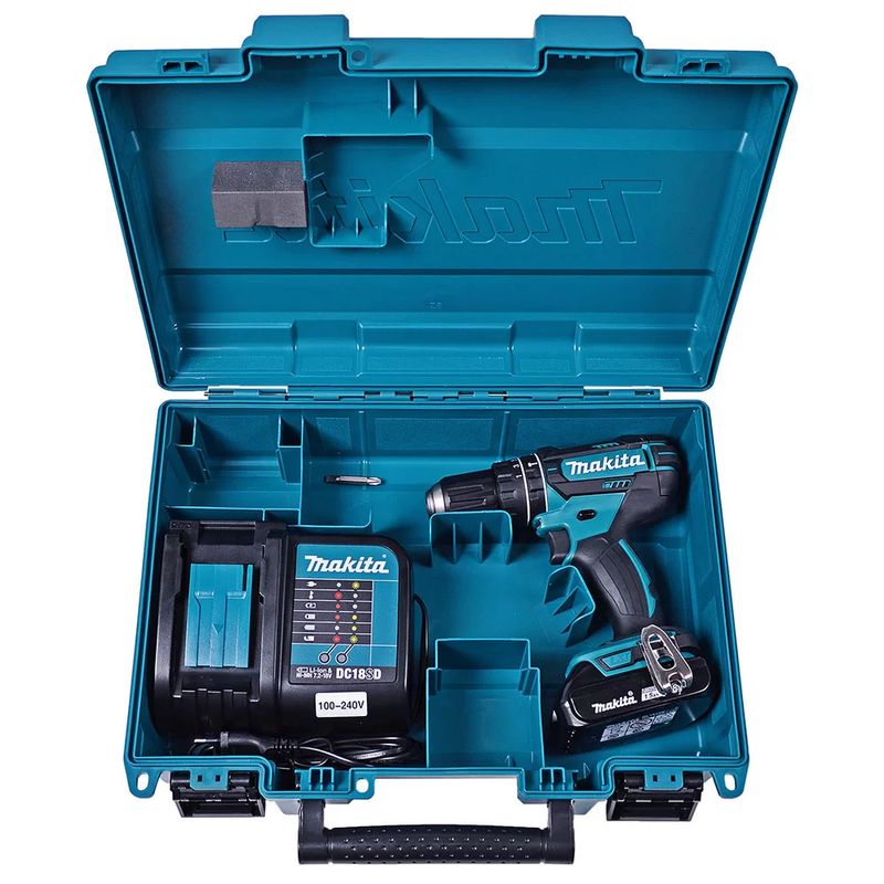 Parafusadeira--Furadeira-de-Impacto-a-Bateria-18V-Motor-4-Polos-Makita-DHP482SY-ANT-Ferramentas