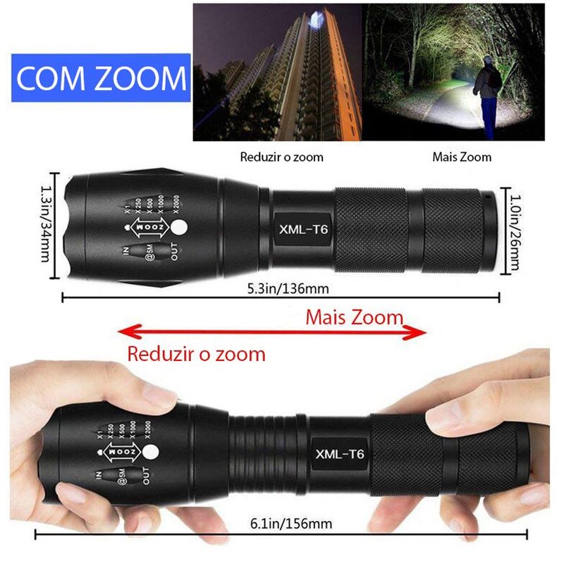 Lanterna-com-Zoom-Recarregavel-LED-JWS-X900-XML-T6-ANT-Ferramentas