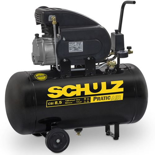 Motocompressor de Ar 8,5 PCM 50L 2HP Pratic Air Schulz CSI 8,5/50