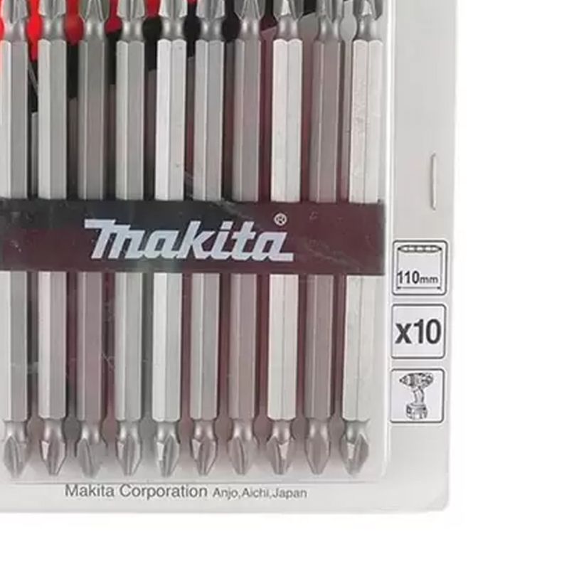 Jogo-de-Bits-Ponta-Philips-2X110mm-10-Pecas-Makita-D-34849-ANT-Ferramentas