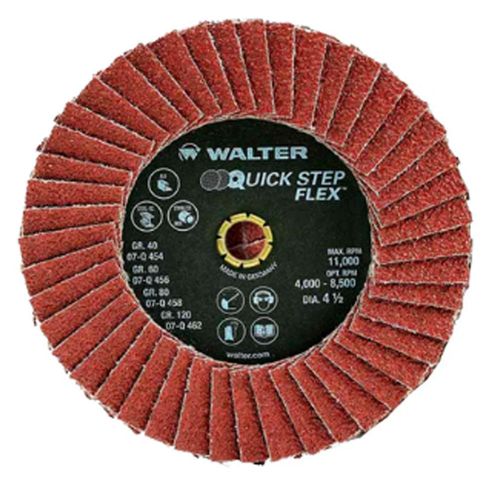 Disco Flap Quick Step 4.1/2" Grão 60 Walter 07Q456