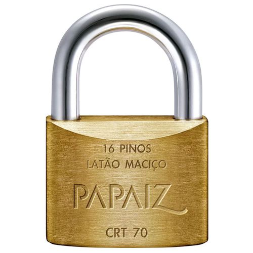 Cadeado Chave Tetra 70mm Papaiz 0101700CX