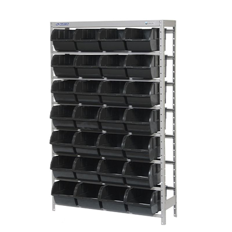 Estante-Desmontavel-Porta-Componentes-Com-28-Caixas-965x35x150cm-Marcon-EF28-7P-ANT-Ferramentas