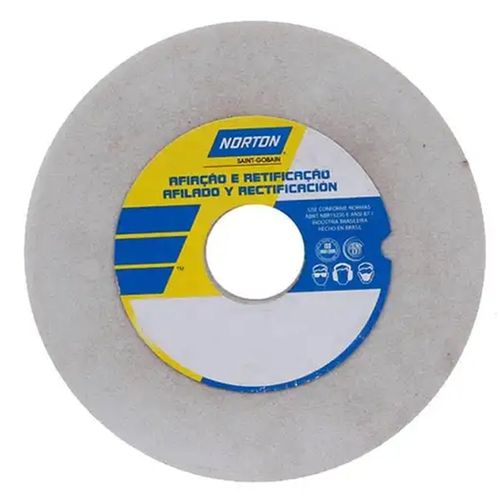 Rebolo Reto Retifica 152,4X25,4X31,75  FE 38A 80KVS Norton 66243464711