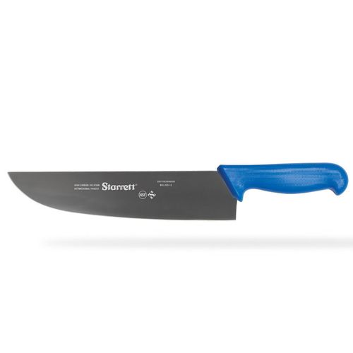 Faca para Carne Lâmina Reta Larga 30cm Azul Starrett BKL303-12