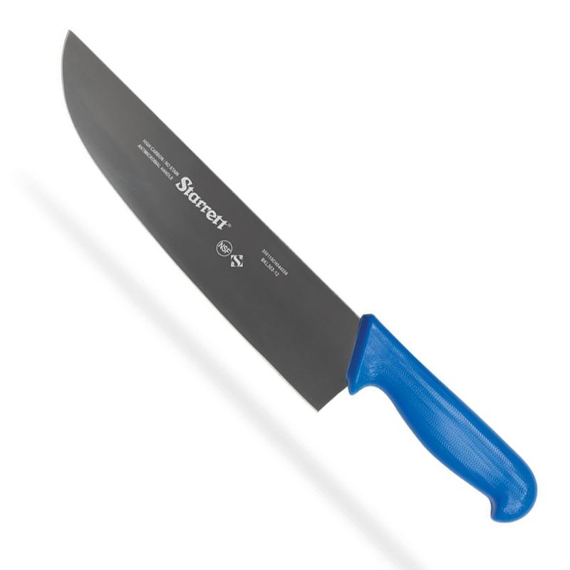 Faca-para-Carne-Lamina-Reta-Larga-30cm-Azul-Starrett-BKL303-12-ANT-Ferramentas
