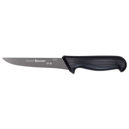 Faca Desossa Lâmina Reta Larga 15cm Preto Starrett KBKB103-6