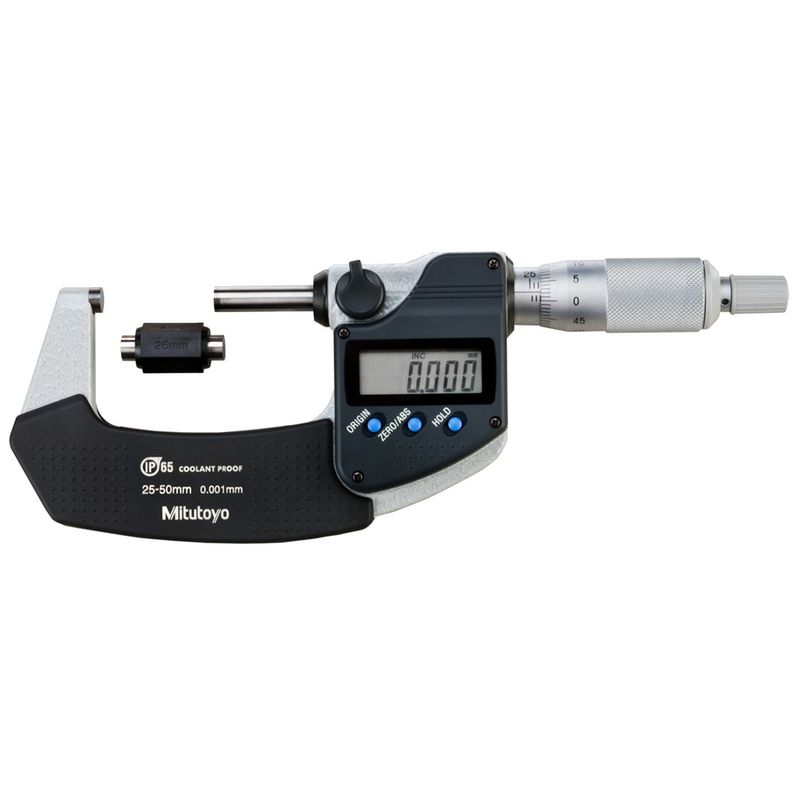 Micrometro-Externo-Digital-25-a-50mm-Sem-Saida-de-Dados-Protecao-IP65-Mitutoyo-293-241-30-ANT-Ferramentas