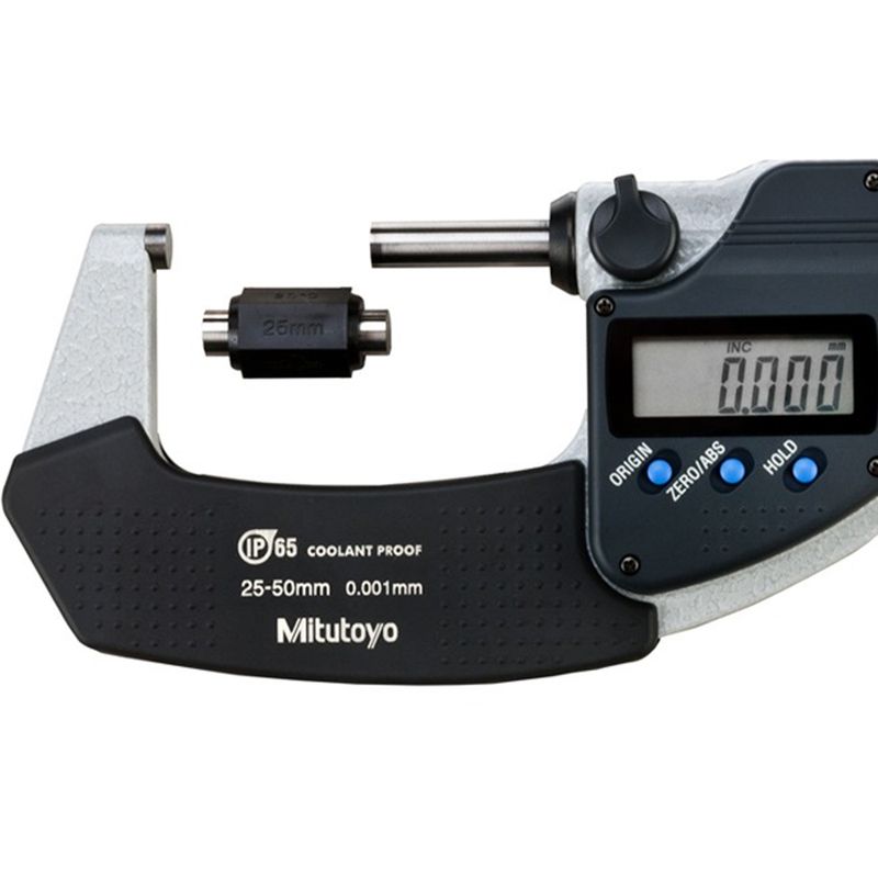 Micrometro-Externo-Digital-25-a-50mm-Sem-Saida-de-Dados-Protecao-IP65-Mitutoyo-293-241-30-ANT-Ferramentas