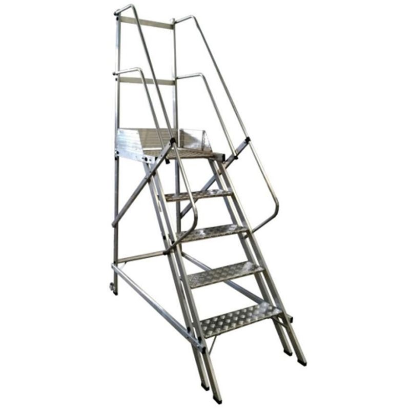 Escada-Plataforma-Trepadeira-4-Degraus-235m-Escaleve-PLAT-NR-1250-ANT-Ferramentas