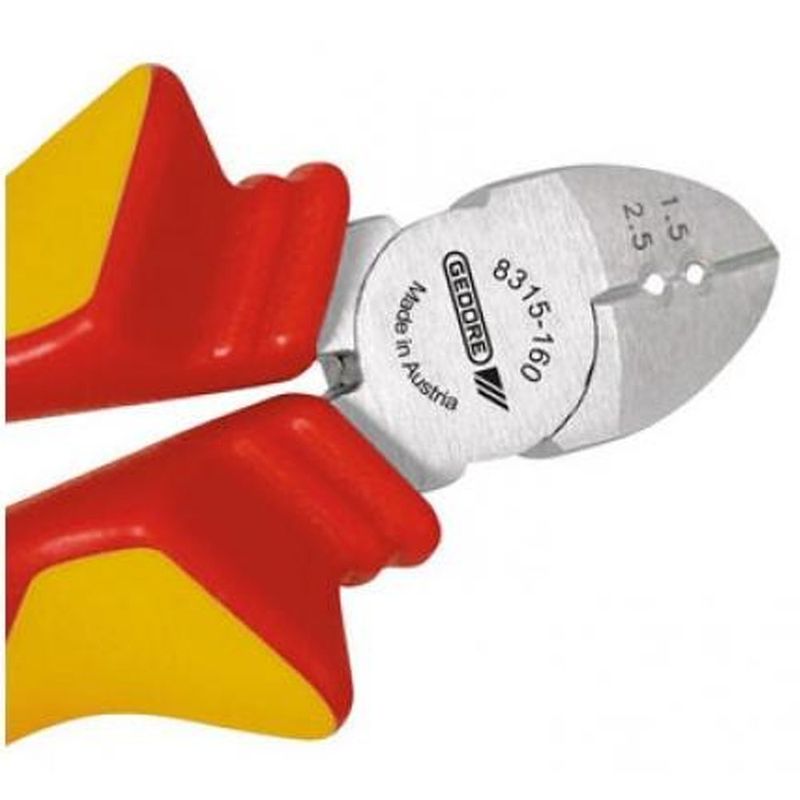 Alicate-de-Corte-Diagonal-para-Desencapar-Fios-160mm-Isolado-VDE-Gedore-091899-ant-ferramentas-aa