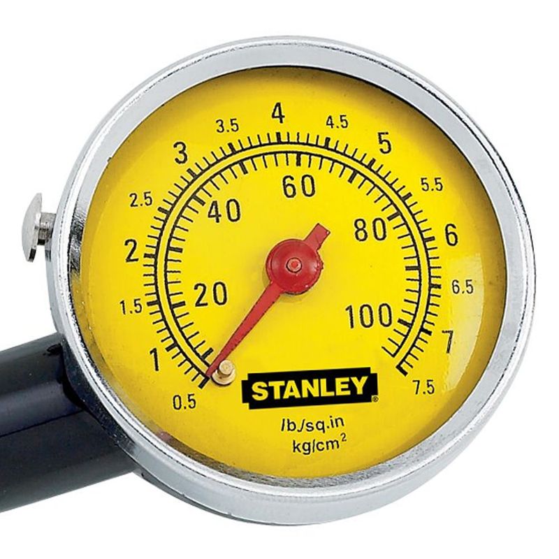 Calibrador-De-Alta-Pressao-De-Pneus-Com-Manometro-10-a-100-PSI-Stanley-79-052---ANT-Ferramentas