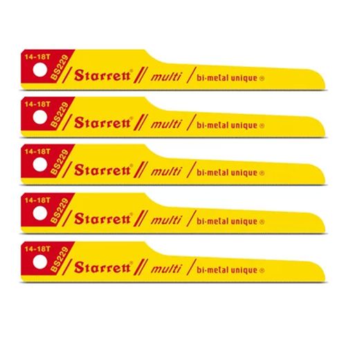 Lâmina Para Serra Tico Tico Bimetal Para Máquina Pneumática 92mm / 3.5/8" 5 Peças Starrett BS229-5