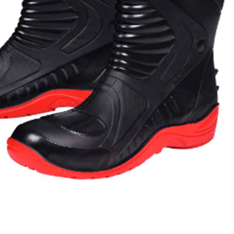 Bota-PVC-Tipo-Motociclista-Cano-Medio-Preto-e-Vermelho-Numero-39-Worker-971855-ANT-Ferramentas